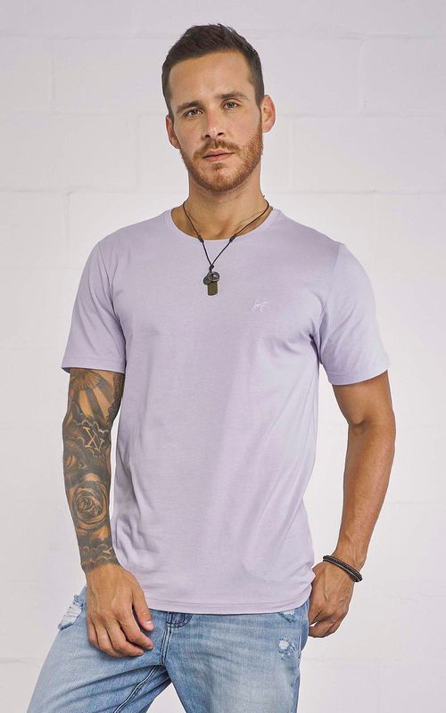 Camiseta básica manga curta masculina - MEIA LUZ