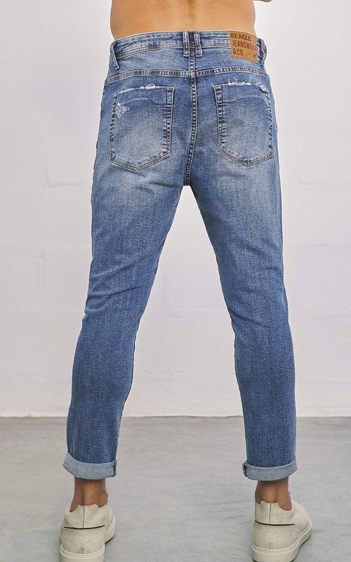 Calça jeans skinny cropped masculina - INDIGO