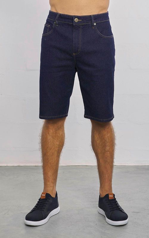 Bermuda jeans tradicional masculina - INDIGO
