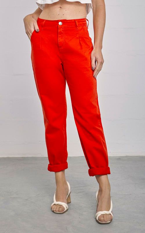 Calça sarja slouchy feminina - AMBICAO