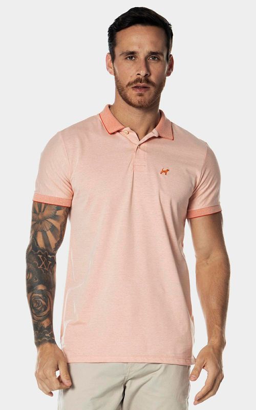 Polo manga curta piquet gold masculina - MANDARINA