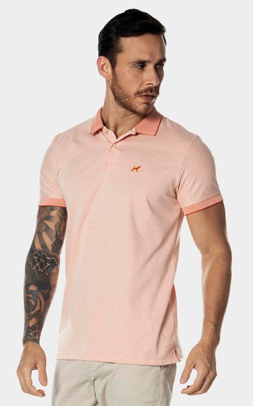 Polo manga curta piquet gold masculina - MANDARINA