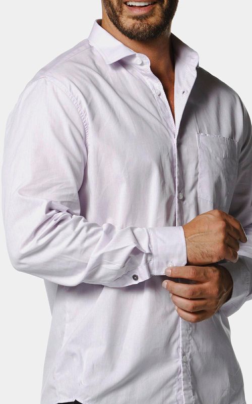 Camisa manga longa comfort com bolso masculina - MEIA LUZ