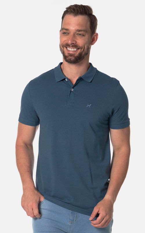 Polo básica manga curta masculina - AZL NEW DUSK