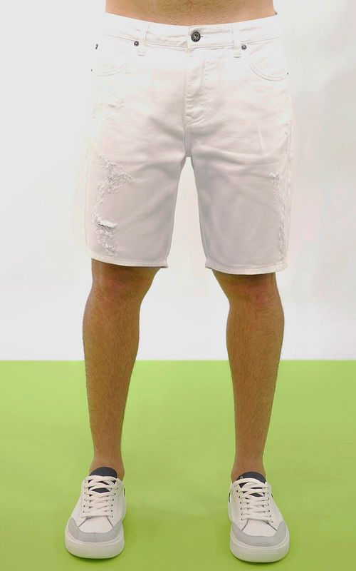 Bermuda sarja masculina - BRANCO