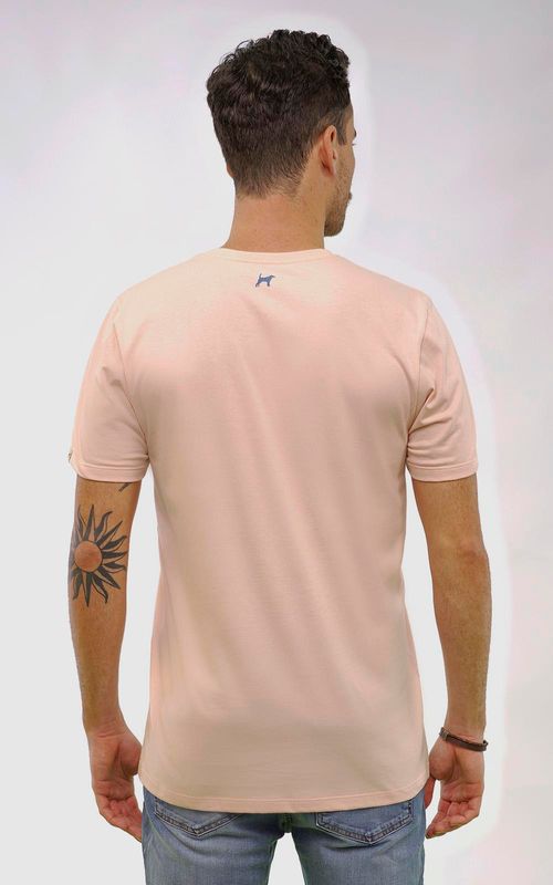 Camiseta estampada Fusca - ROSA CHÁ