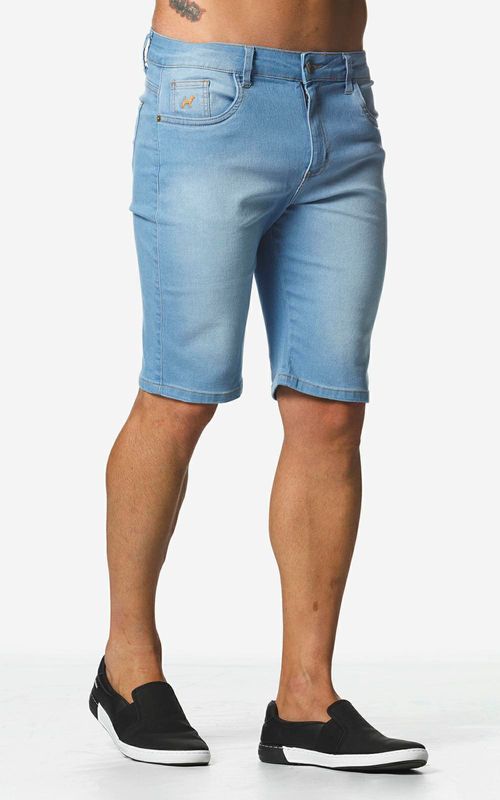Bermuda jeans slim masculina - INDIGO