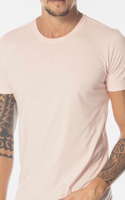Camiseta básica manga curta masculina - BALLET