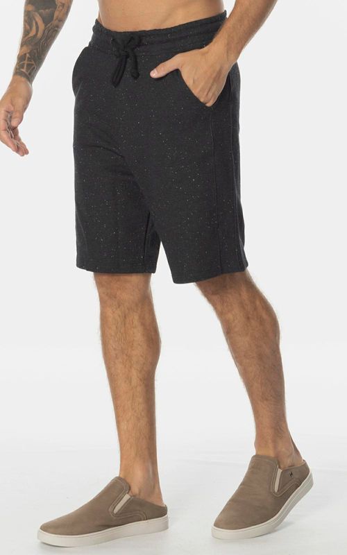 Bermuda com bolso faca - PRETO