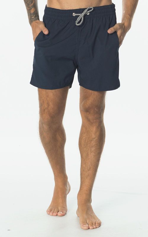 Shorts de banho estampado masculino - MARINHO