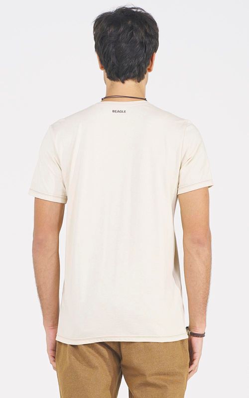 Camiseta Estampada - AREIA