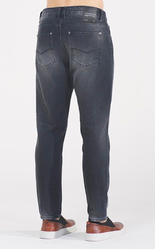 Calça Jeans Masculina Slim Cropped - PRETO