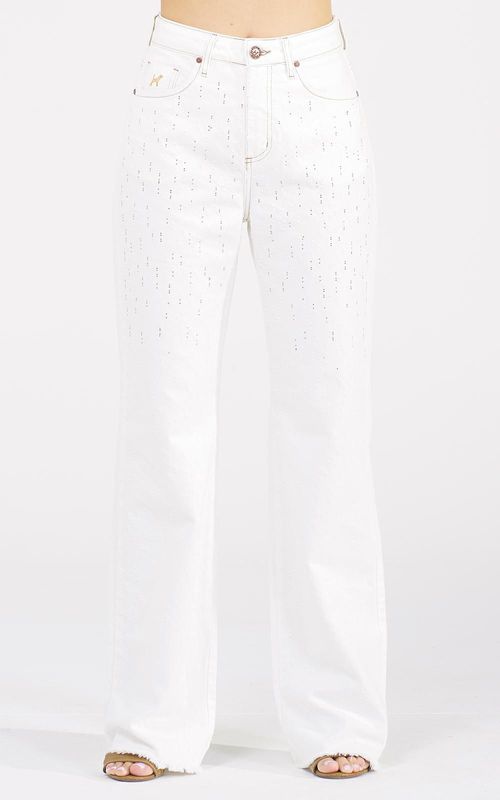 Calça Feminina Wide Leg - NATURAL