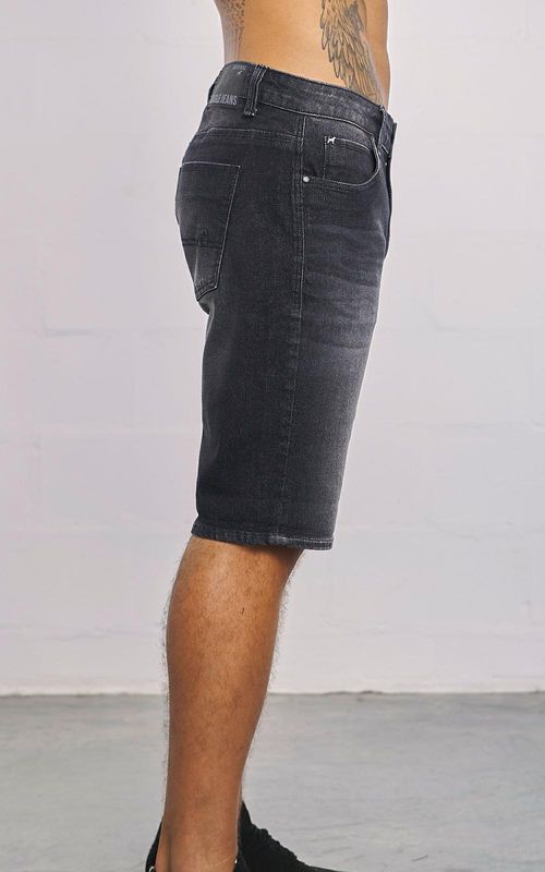 Bermuda jeans masculina - PRETO