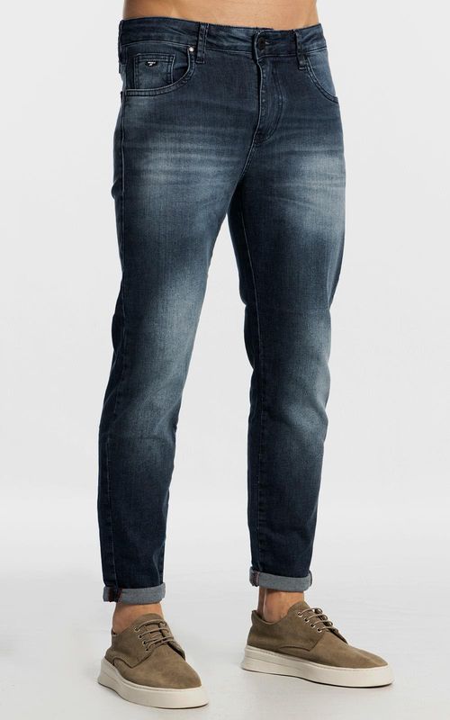 Calça Jeans Masculina Skinny Cropped - INDIGO