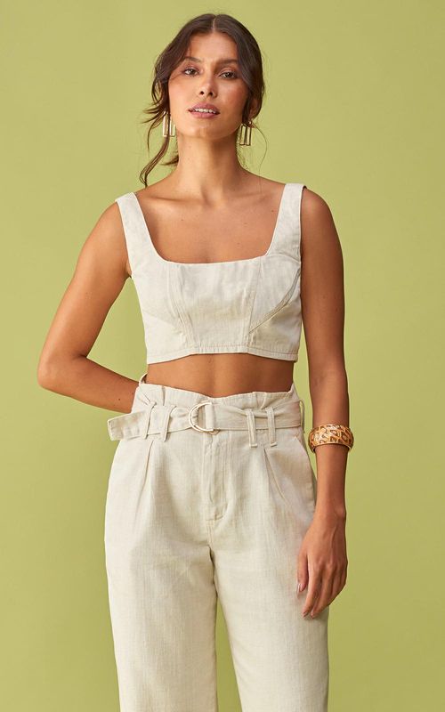 Top Feminino - NATURAL