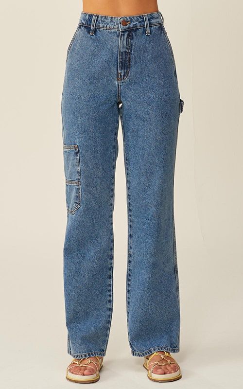 Calça  Jeans Feminina Wide Leg - INDIGO