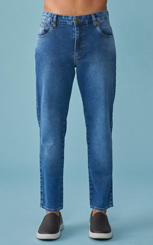 Calça Jeans Masculina Slim Cropped - INDIGO