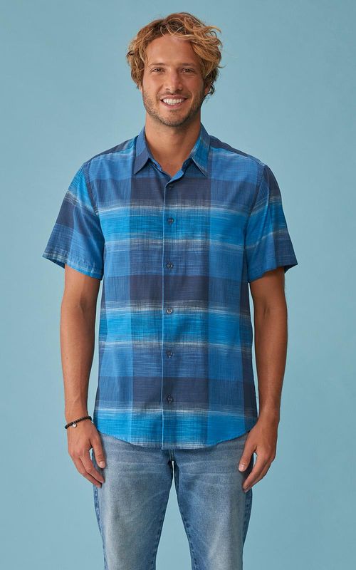 Camisa Masculina Xadrez - MAR ABERTO