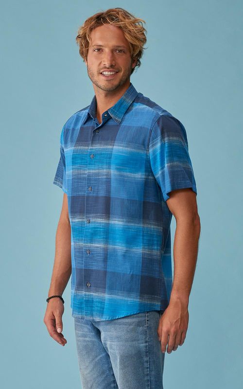 Camisa Masculina Xadrez - MAR ABERTO
