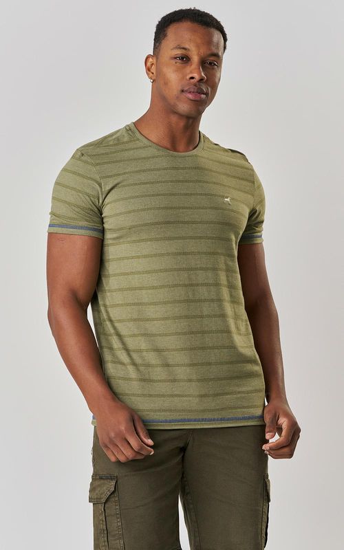 Camiseta Premium Listrada - VRD BLACK GREEN