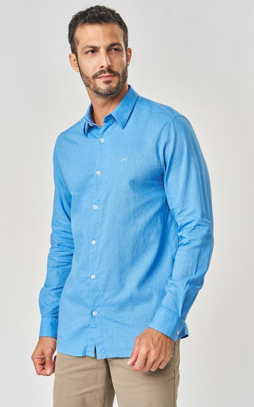 Camisa Masculina c/ linho - MAR