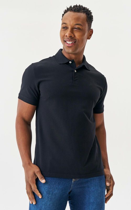 Polo M/C Pima - PRETO