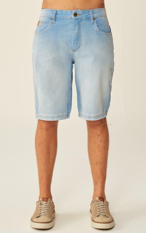 Bermuda Jeans Slim Masculina - INDIGO