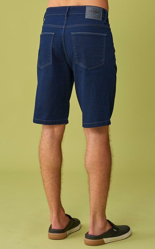 Bermuda Jeans Slim Masculina - INDIGO