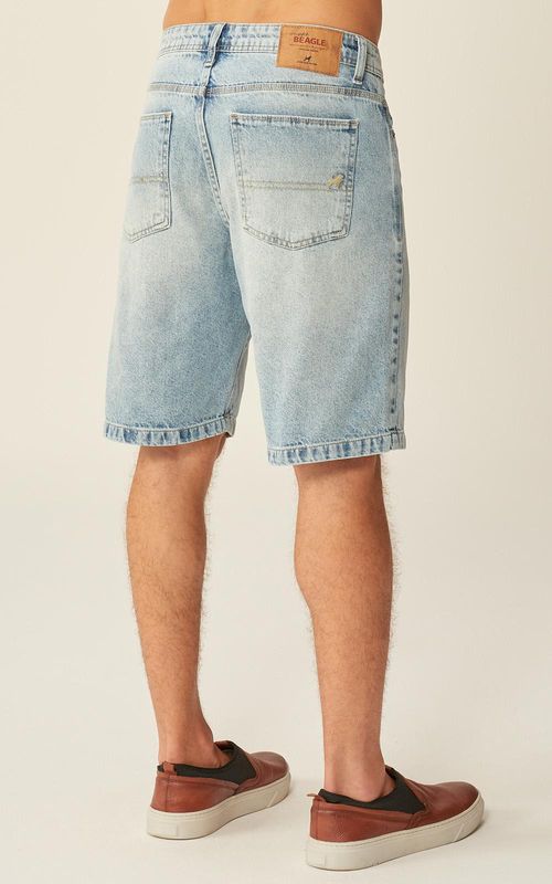 Bermuda Jeans Reta Masculina - INDIGO