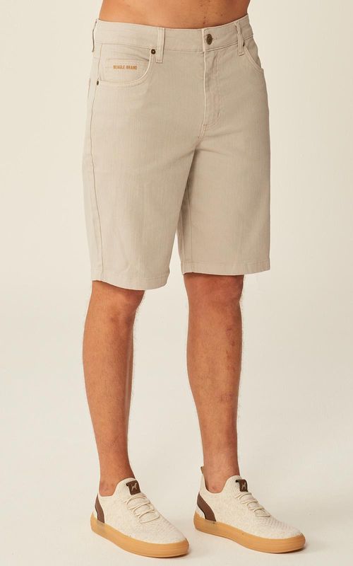 Bermuda Sarja Slim Masculina - CINZA VAPOR