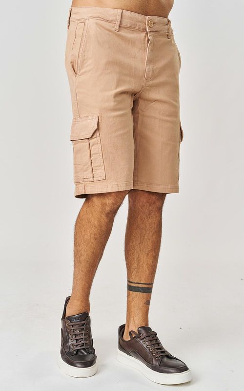 Bermuda Sarja Cargo Masculina - CONCHA