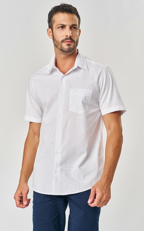 Camisa Masculina básica - BRANCO