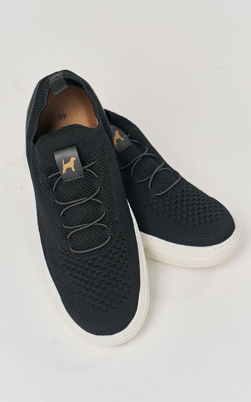 Tênis com elástico masculino - PRETO