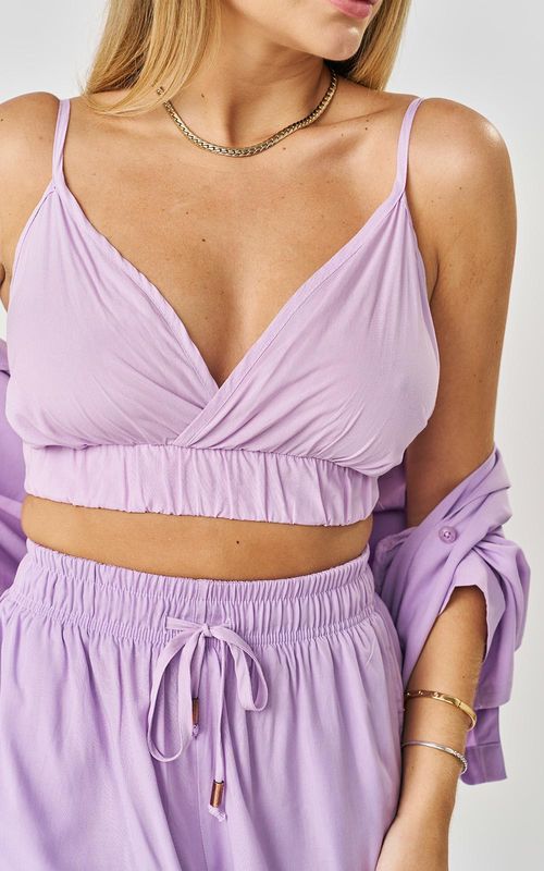 Top Viscose Liso - LAVANDA