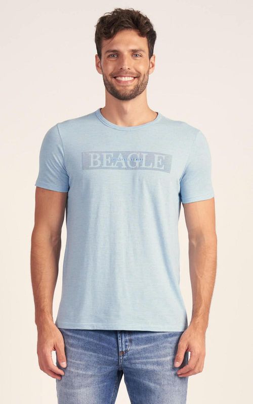 Camiseta Estampada - CELESTE