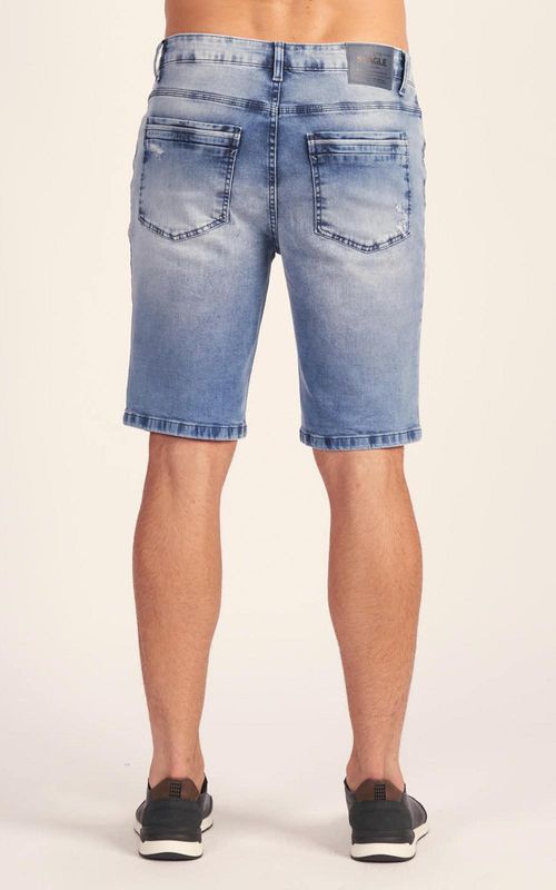 Bermuda Jeans Slim Masculina - INDIGO