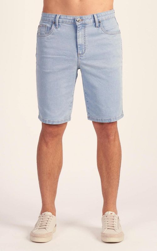 Bermuda Jeans Slim Masculina - INDIGO