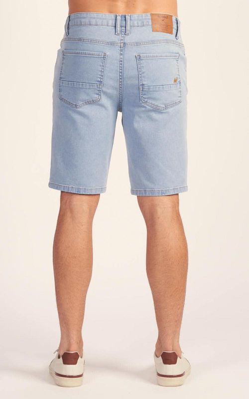 Bermuda Jeans Slim Masculina - INDIGO