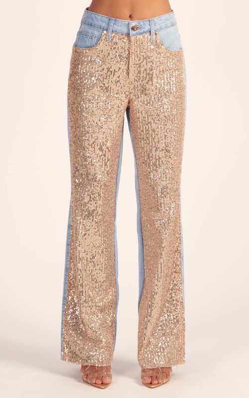 Calça Jeans Wide Leg Paete Feminina - INDIGO
