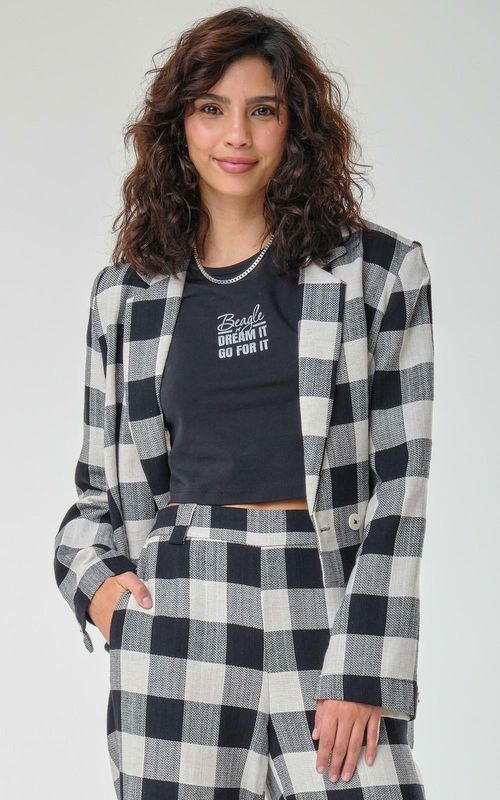 Blazer Feminino - XADREZ PRETO