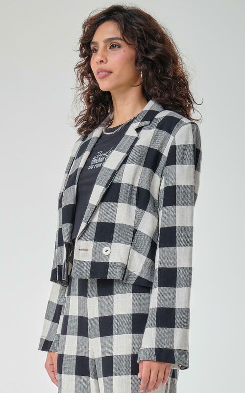 Blazer Feminino - XADREZ PRETO