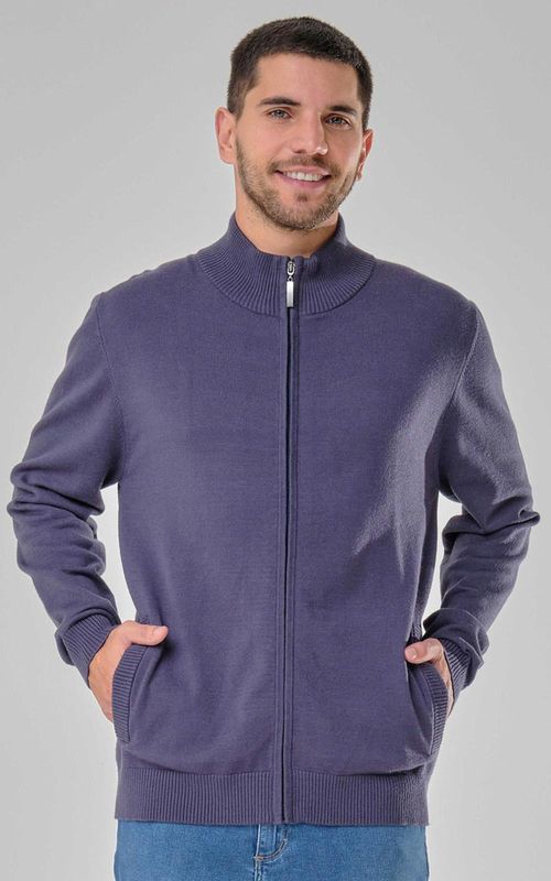 Jaqueta Tricot masc. gola alta - ESTRELAR