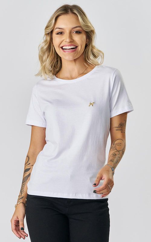 Camiseta Feminina Pima - BRANCO