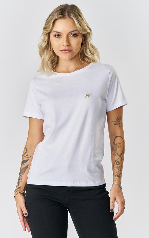 Camiseta Feminina Pima - BRANCO