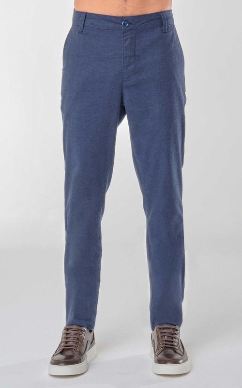 Calça Sarja Slim Casual Masculina - MARINHO