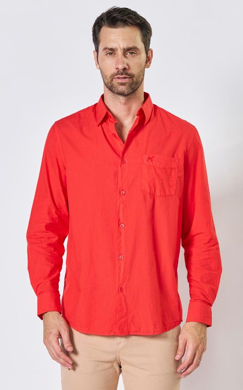 Camisa Masculina Colors c/ bolso - HIBISCO