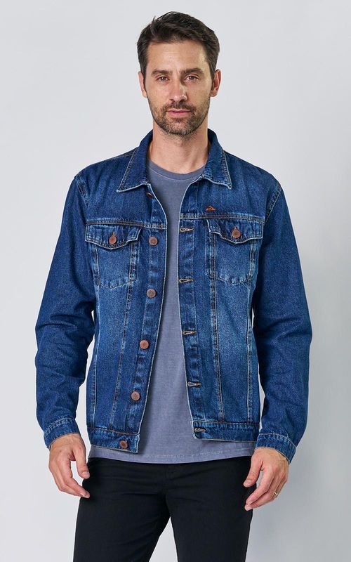 Jaqueta Masculina Trucker Jeans - INDIGO