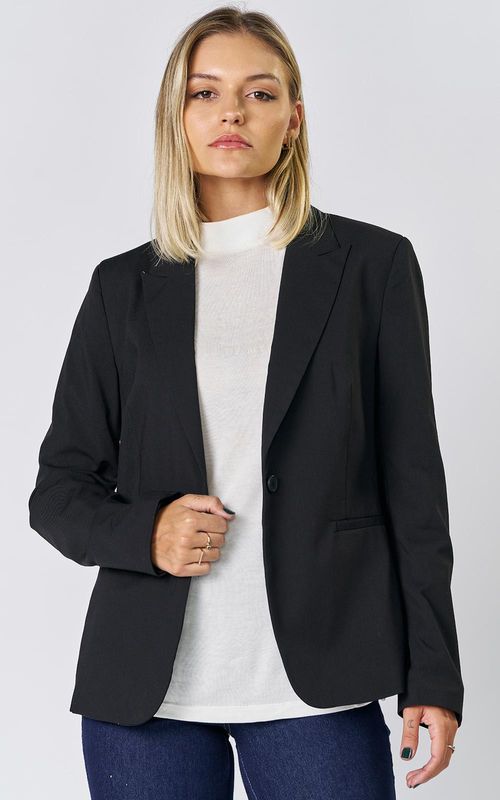 Blazer Fem. básico - PRETO