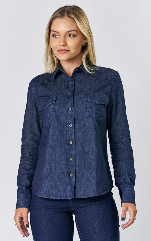 Camisa Feminina Jeans - INDIGO